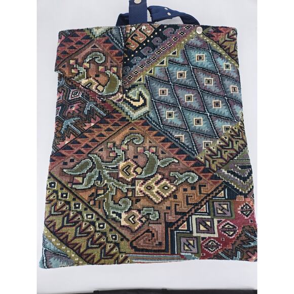 Carson Rogers Carogi Multi Color Tapestry Convertable Multi Backpack Sling Bag - Picture 9 of 11
